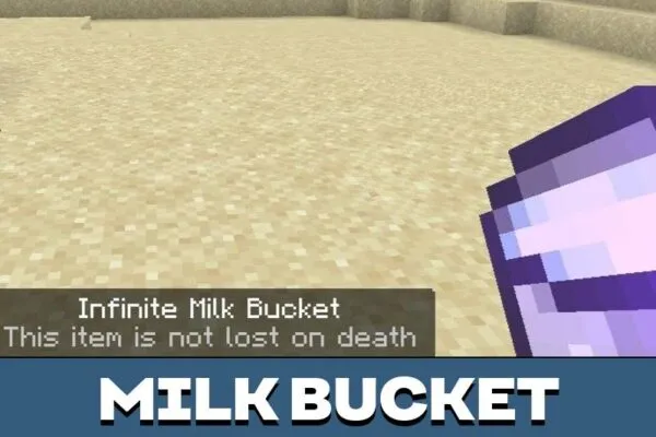 Milk Bucket from Log Clear Mod for Minecraft PE