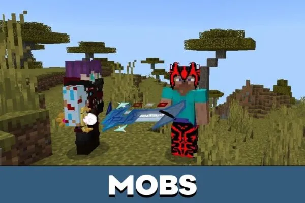 Mobs from Shounen De Fantasy Mod for Minecraft PE