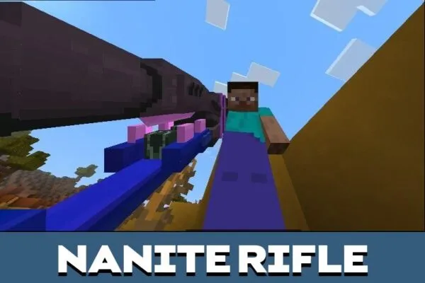 Nanite Rifle from Cybernetic Guns Mod for Minecraft PE