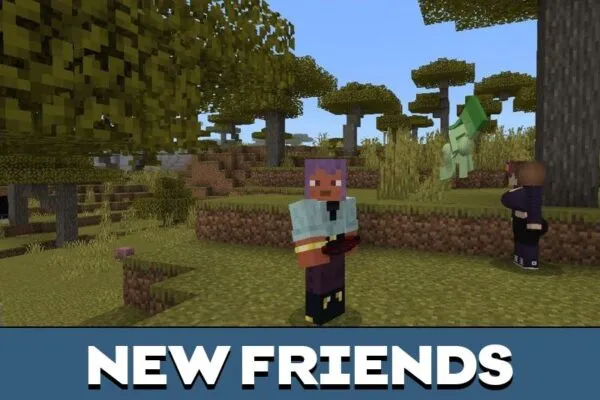 New friends from Luna Mod for Minecraft PE