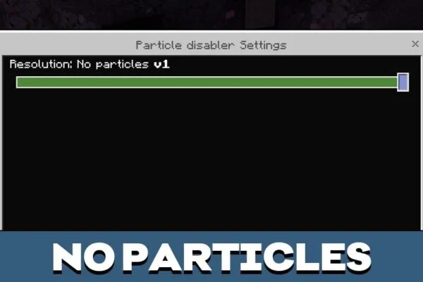 No Particles from Particles Texture Pack for Minecraft PE