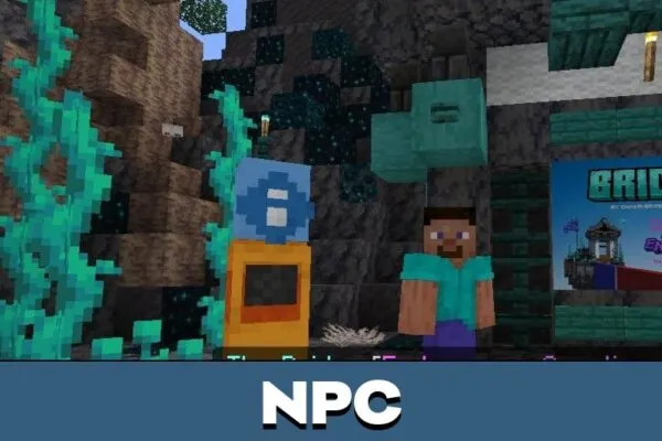 NPC from Bridge Map for Minecraft PE