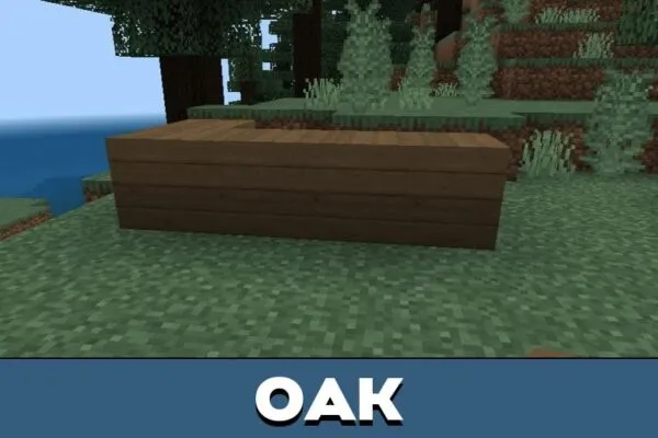 Oak from Planks Texture Pack for Minecraft PE