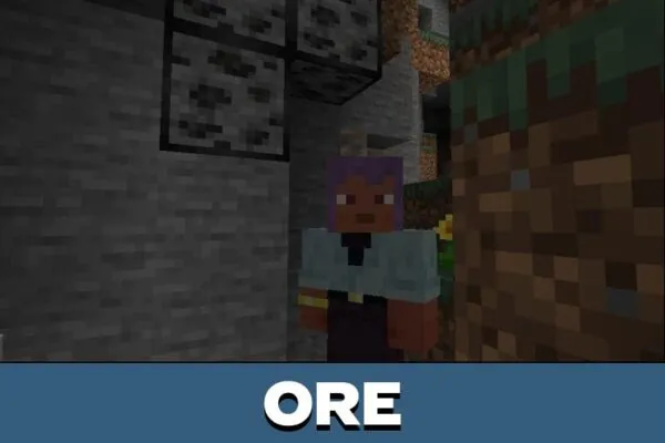 Ore from Frame Texture Pack for Minecraft PE