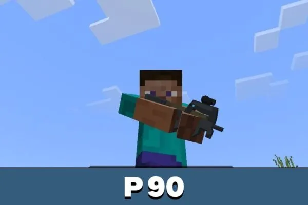 P 90 from Simple Arsenal Mod for Minecraft PE