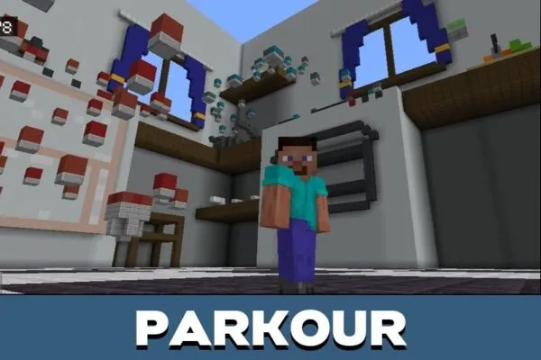 Parkour from Birthday Party Map for Minecraft PE