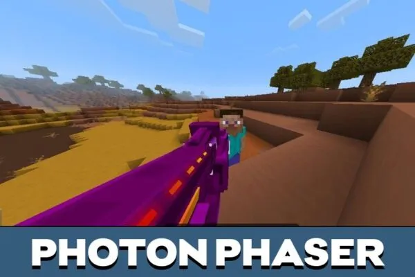 Photon Phaser from Cybernetic Guns Mod for Minecraft PE