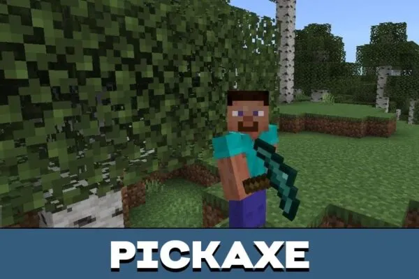 Pickaxe from Enderite Mod or Minecraft PE