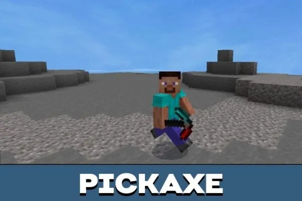 Pickaxe from Red Texture Pack for Minecraft PE