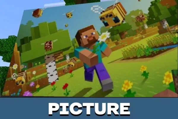 Picture from Display Screen Mod for Minecraft PE