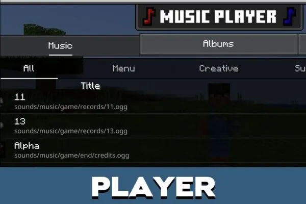 Player from Music Texture Pack for Minecraft PE