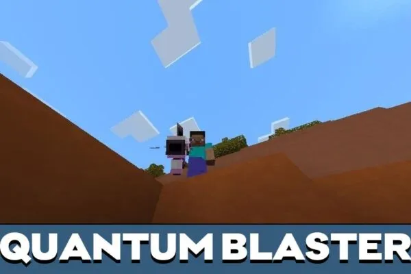 Quantum Blaster from Cybernetic Guns Mod for Minecraft PE