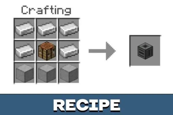 Recipe from Autocrafter Mod for Minecraft PE