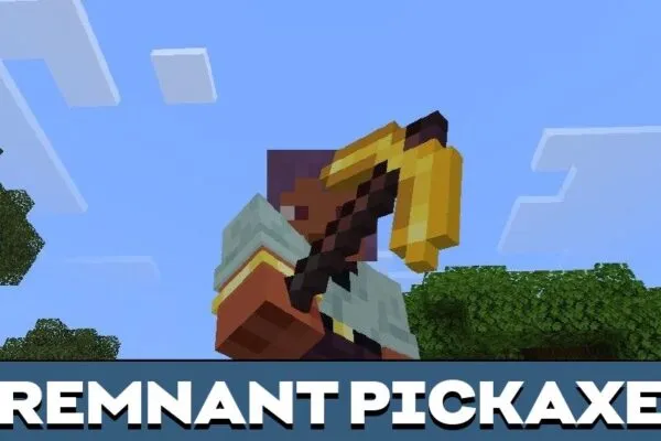 Remnant Pickaxe from Lost Items Mod for Minecraft PE