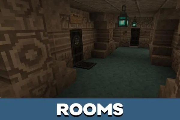 Rooms from Mission to Lunotopy Map for Minecraft PE