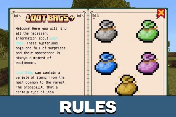 Rules from Loot Bags Mod for Minecraft PE