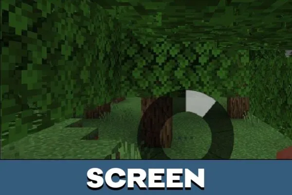 Screen from Circular Hotbar Texture Pack for Minecraft PE