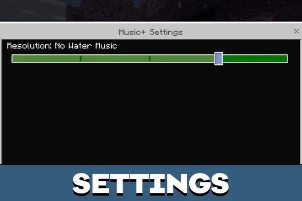 Settings from Music Texture Pack for Minecraft PE