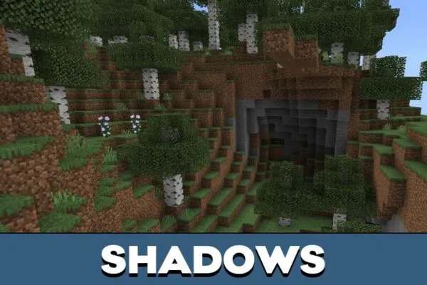 Shadows from Solar Shader for Minecraft PE