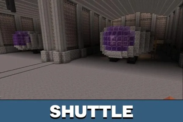 Shuttle from Mission to Lunotopy Map for Minecraft PE