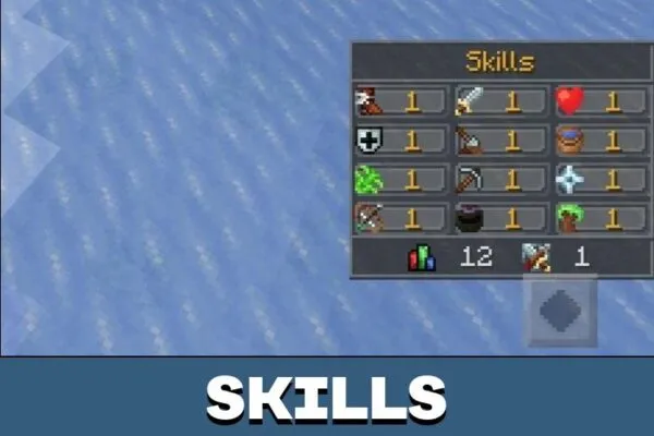 Skills from Runecraft Mod for Minecraft PE