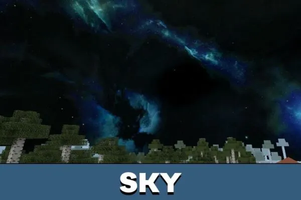 Sky from Blue Texture Pack for Minecraft PE