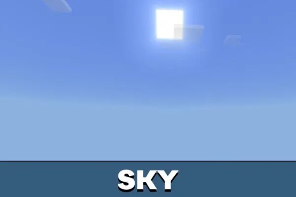 Sky from Solar Shader for Minecraft PE