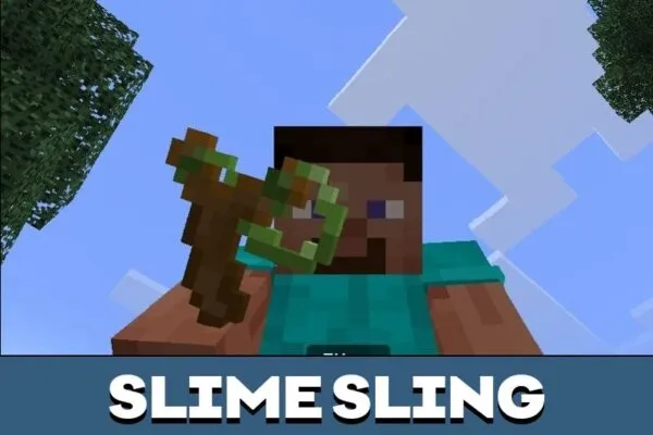 Slime Sling from Slingshot Mod for Minecraft PE