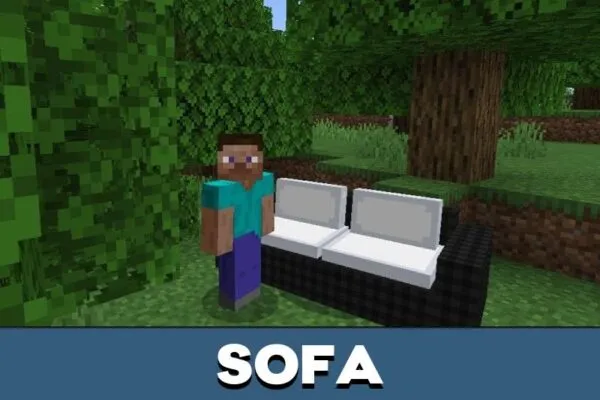 Sofa from Household Furniture Mod for Minecraft PE