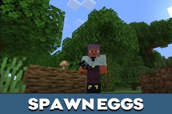 Spawn Eggs from World of Curses Mod for Minecraft PE