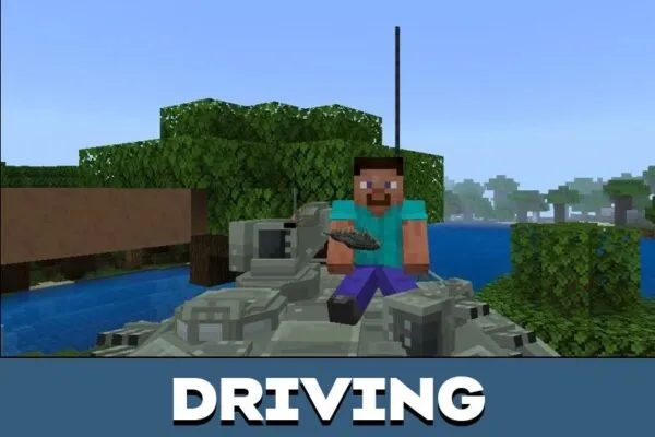 Driving from New California Republic Mod for Minecraft PE