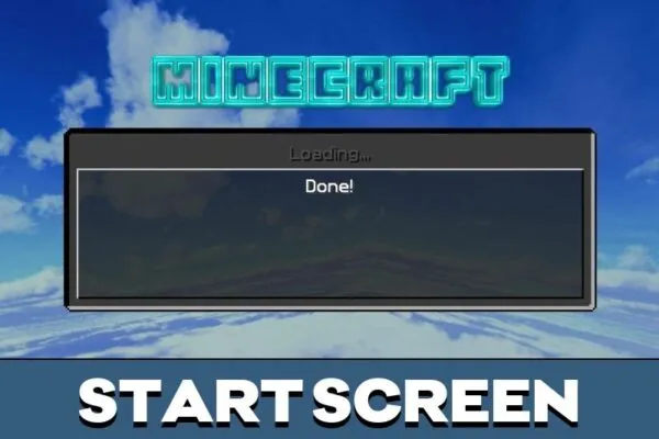 Start Screen from Cyberline GUI Texture Pack for Minecraft PE