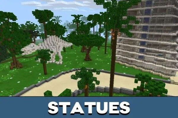 Statue from Prehistoric Park Map from Minecraft PE