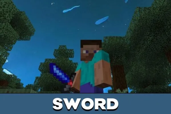 Sword from Blue Texture Pack for Minecraft PE