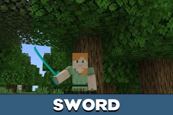 Sword from Fight Mod for Minecraft PE