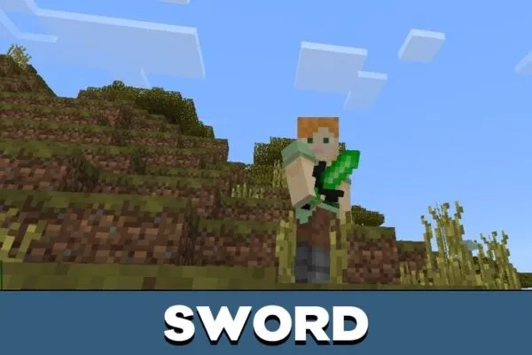 Sword from Green Texture Pack for Minecraft PE