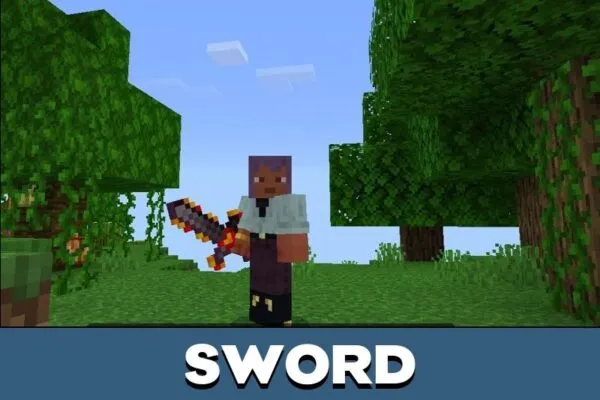 Sword from Magma Expansion Mod for Minecraft PE