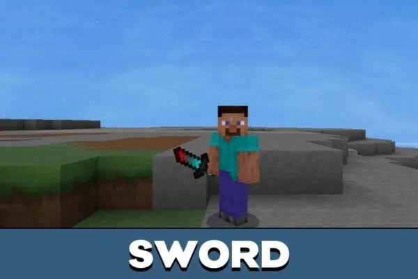 Sword from Red Texture Pack for Minecraft PE