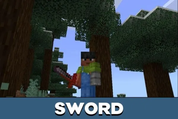 Sword from Weapon Combiner Mod for Minecraft PE