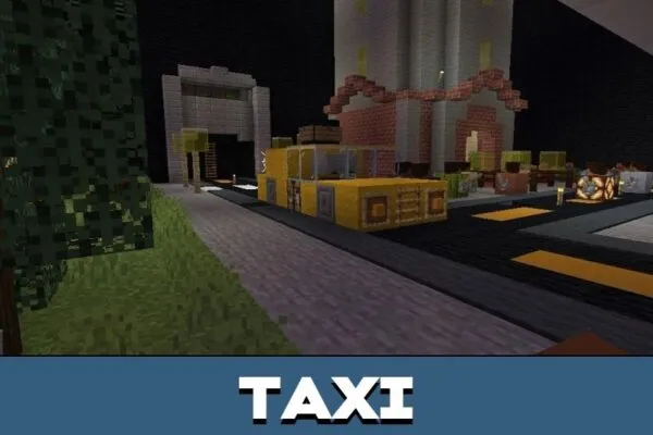 Taxi from Ghostbusters Map for Minecraft PE