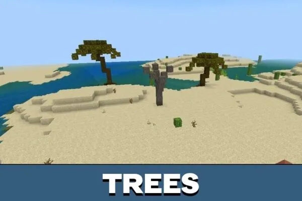 Trees from Simple Structures Mod for Minecraft PE