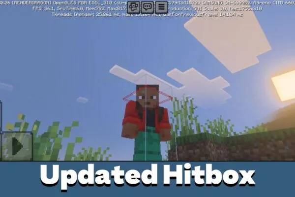 Updated from Player Hitbox Texture Pack for Minecraft PE