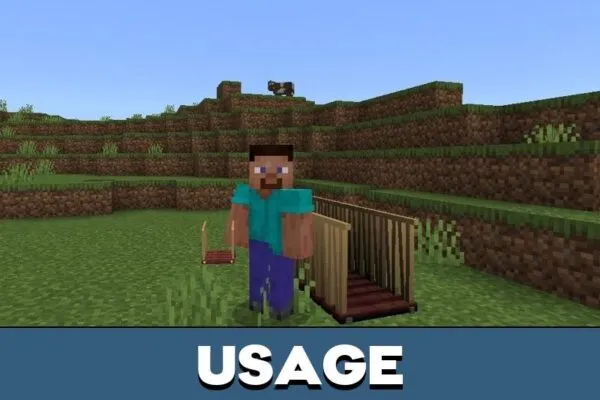 Usage from Instant Bridge Mod for Minecraft PE