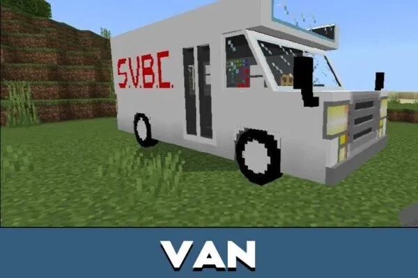 Van from Simple Vehicles Mod for Minecraft PE