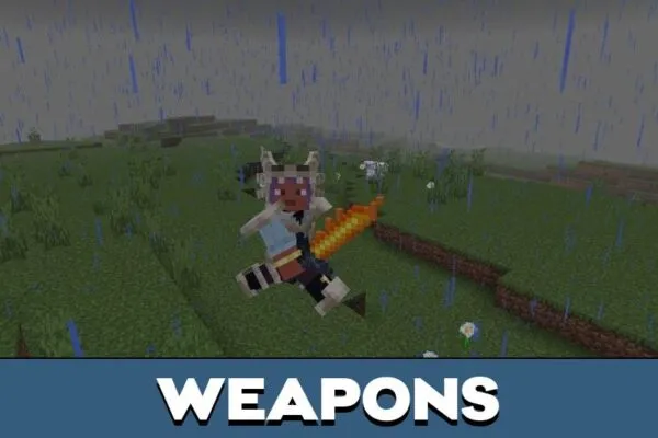 Weapons from Magical Craft Map for Minecraft PE