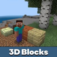 3D Blocks Mod for Minecraft PE