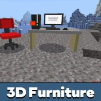 3D Furniture Mod for Minecraft PE