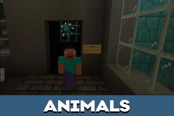 Animals from Sea Land Aquarium Map for Minecraft PE