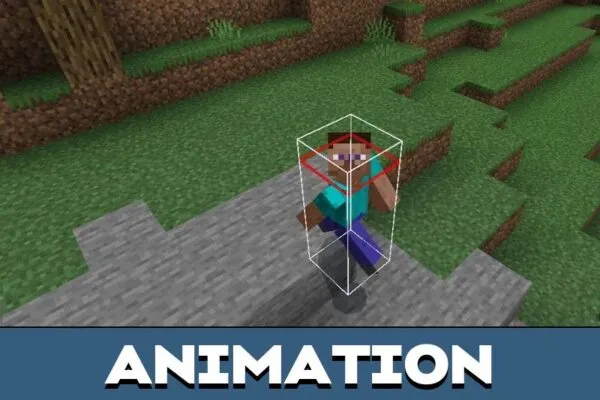 Animation from Player Hitbox Texture Pack for Minecraft PE