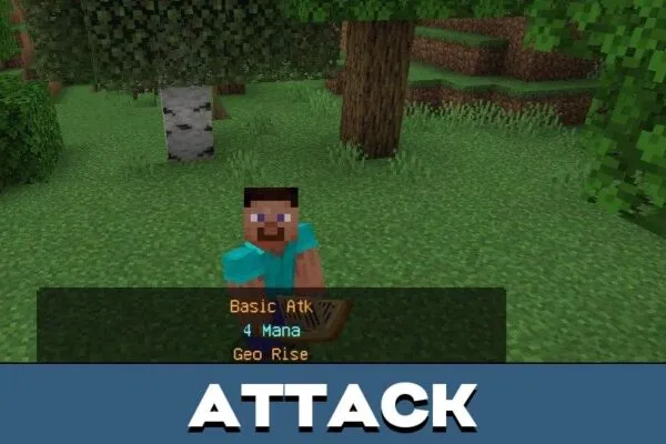 Attack from Earth Magic Mod for Minecraft PE